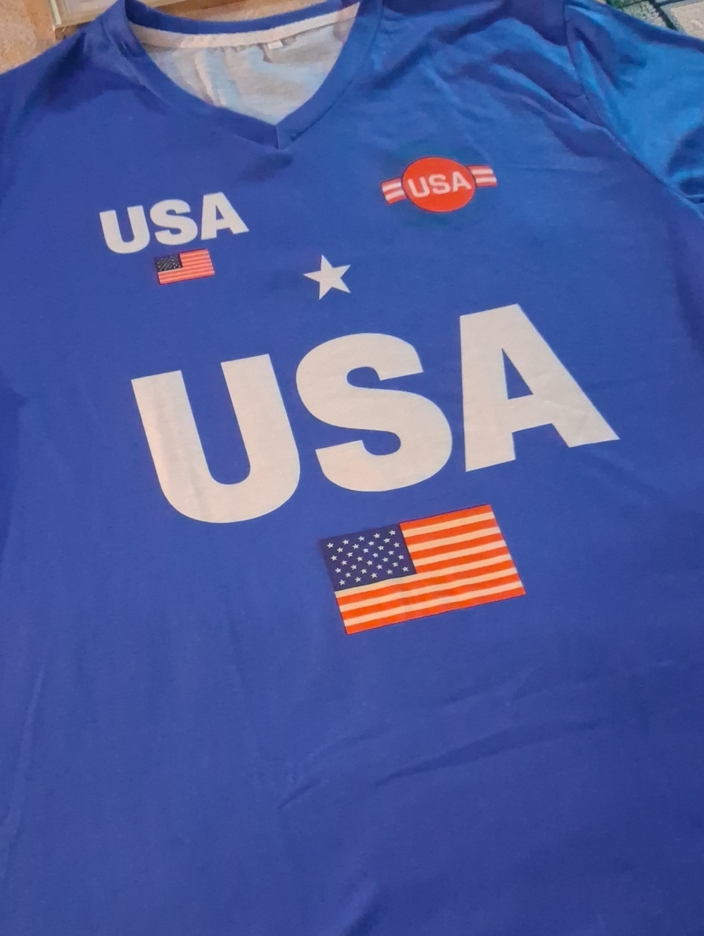 USA Graphic Blue Kids T-Shirt